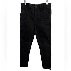 Abercrombie & Fitch Black Moto Denim Jeans 6
